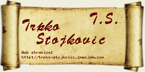 Trpko Stojković vizit kartica
